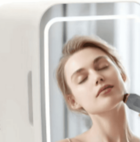 Self-pickup Color Random Skin Care Refrigerator With Dimmable LED Light Mirror
