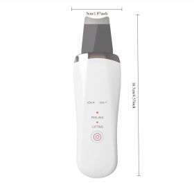 Electric Ultrasonic Skin Scrubber Face Spatula Home Ultrasonic Skin Scrubber Facial Cleaner Handheld Mini Derma Galvanica Tightening Face Scrubber Mac