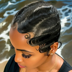 Short 6-inch Non-toxic Wig For Human Hair, Short Wig For Remy Hair, Fairy Wig, Woman Wig.