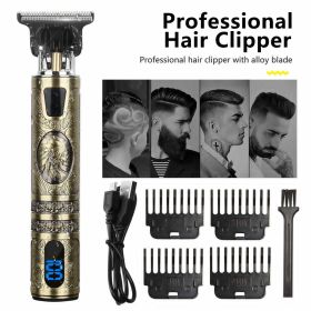 Beard Trimmer Hair Clippers Cordless Hair Cutting Kit Barber Shaving Machine For Men USB Rechargeable