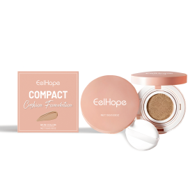 Eelhope Compact Air Cushion Foundation (Skin Tone) Natural Lightweight Concealer Durable And Easy To Makeup No Fake White Moisture Cushion