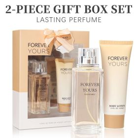 2pcs/Set, Women's Eau De Parfuma Spray And Body Lotion Gift Box, Long Lasting Fragrance, Perfect For Holiday Gifts, Dating, Daily Life, Parties