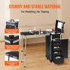 VEVOR Professional Makeup Train Case Aluminum Cosmetic Case, Workbench With Supporting Legs