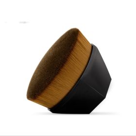 Foundation Brush BB Cream Makeup Brushes Loose Powder Brush Flat Kit (Option: Matte black2pcs)