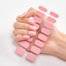 Pure Color 16 Nail Stickers (Option: CS0013-2PCS)