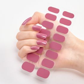 Pure Color 16 Nail Stickers (Option: CS0016-2PCS)