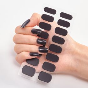 Pure Color 16 Nail Stickers (Option: CS0015-2PCS)