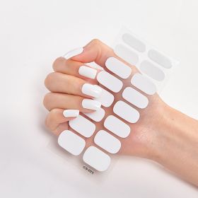 Pure Color 16 Nail Stickers (Option: CS0025-3PCS)