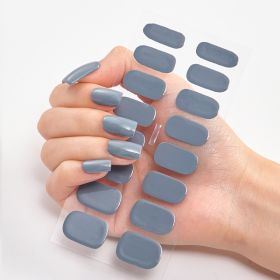 Pure Color 16 Nail Stickers (Option: CS0014-2PCS)