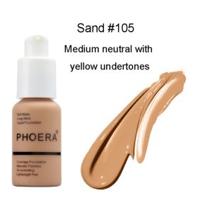 Explosive Press Type Oil Control Natural Color Matte Concealer Foundation Cream (Option: 105)