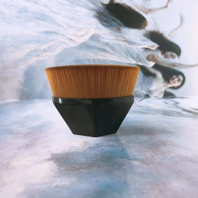 Foundation Brush BB Cream Makeup Brushes Loose Powder Brush Flat Kit (Option: Black2pcs)