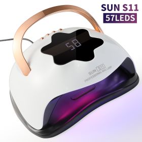 UV LED Nail Lamp, Professional UV Nail Dryer Light For Gel Nails With 57 Beads, Fast Curing Gel Polish Lamp Auto Sensor 4 Timer Setting, Nail Art Dryi (Option: S11)
