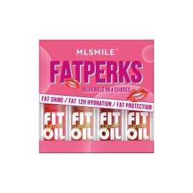 MLSMILE 4PCS Lip Gloss Lipstick Set Shiny Moisturizing Non Sticky Wear  Nude Glam Colors  Everyday To Party Makeup Plumping High Shine Finish Compact (Option: B)