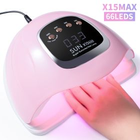 UV LED Nail Lamp, Professional Nail Dryer For Gel Polish Curing - 4 Timer Settings, Fast Drying For Fingers And Toes, Home Salon Manicure Light (Option: X15)