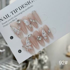 Handmade Wear Armor Fairy Light Luxury Three-dimensional (Option: Pink Prolate Ellipse-L)