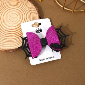 Halloween Barrettes Ghost Festival Party Festival Atmosphere Decor (Option: M3 Purple 1-Free Size)
