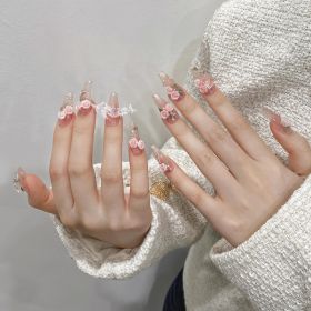 Handmade UV Nail Beauty Patch Finished Product (Option: 1456 Long Ladder-XS)