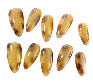 Amber Sunset Nail Art (Option: S)