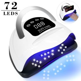 UV LED Nail Lamp Professional LED Nail Dryer For Gel Nails With Removable Base, Touch Screen 4 Timers And Automatic Sensor UV LED Nail Lamp Profession (Option: X16)