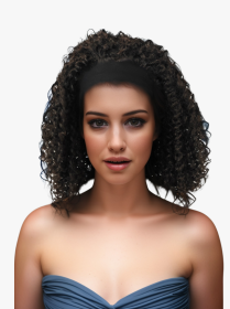 Self-pickup Especially Yours Curly Headband Wig Shoulder-Length Layers Of Natural Spiral Curls With Full, Bouncy Volume, Comfy Stretch Band Runway Sha (Option: 4A)