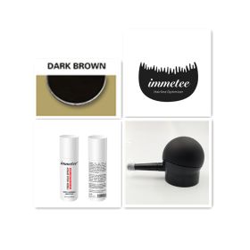 Plant hair additive fibre hair powder, one-time reinforcing artifacts to cover hair scarce manufacturers wholesale and direct sales (Option: Dark brown set)