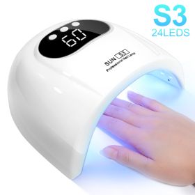 UV Nail Lamp, UV Light For Gel Nails LED Nail Dryer With 3 Timer, Smart Sensor, LCD Display Fast Curing Gel Nail Polish Nail Art Tools Manicure Access (Color: White)
