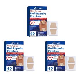 Nail Repair Patches Toenail Fungus Patch Sticky Toenail Care Nail Ingrown Correction Sticker Paronychia Nail Treatment Patch (Color: 3 x 60pcs Boxed)