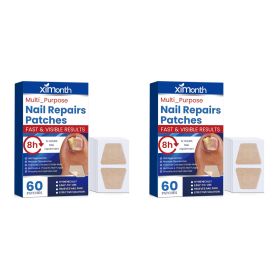 Nail Repair Patches Toenail Fungus Patch Sticky Toenail Care Nail Ingrown Correction Sticker Paronychia Nail Treatment Patch (Color: 2 x 60pcs Boxed)