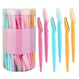 5/10/30/40pcsbrow Razor and Face Razor for Women and Men, Eyebrow Hair Trimmer and Shaver with Protective Cover,Safe (Color: 30pcs Multicolor)
