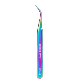 Precision Tweezers For Lashes DIY Eyelash Extension Applicator Tools Stainless Steel Hair Removal tweezer professional makeup (Color: style 2 CO-04)