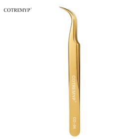 Precision Tweezers For Lashes DIY Eyelash Extension Applicator Tools Stainless Steel Hair Removal tweezer professional makeup (Color: CO-04)