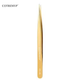 Precision Tweezers For Lashes DIY Eyelash Extension Applicator Tools Stainless Steel Hair Removal tweezer professional makeup (Color: CO-05)