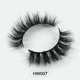 Dropshipping Wholesale Natural Wispy 3d Mink False Lashes Makeup Mink Fake Eyelashes With Soft Band Make-up For Women (Color: HW007)