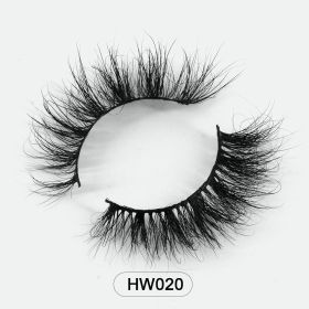 Dropshipping Wholesale Natural Wispy 3d Mink False Lashes Makeup Mink Fake Eyelashes With Soft Band Make-up For Women (Color: HW020)