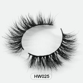 Dropshipping Wholesale Natural Wispy 3d Mink False Lashes Makeup Mink Fake Eyelashes With Soft Band Make-up For Women (Color: HW025)
