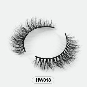 Dropshipping Wholesale Natural Wispy 3d Mink False Lashes Makeup Mink Fake Eyelashes With Soft Band Make-up For Women (Color: HW018)