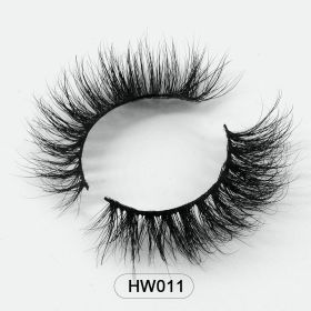 Dropshipping Wholesale Natural Wispy 3d Mink False Lashes Makeup Mink Fake Eyelashes With Soft Band Make-up For Women (Color: HW011)