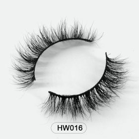 Dropshipping Wholesale Natural Wispy 3d Mink False Lashes Makeup Mink Fake Eyelashes With Soft Band Make-up For Women (Color: HW016)