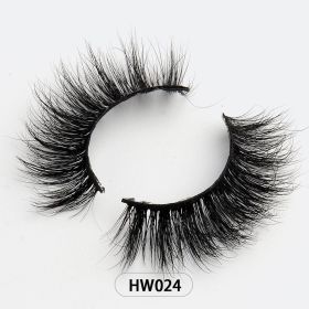 Dropshipping Wholesale Natural Wispy 3d Mink False Lashes Makeup Mink Fake Eyelashes With Soft Band Make-up For Women (Color: HW024)