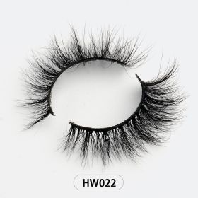 Dropshipping Wholesale Natural Wispy 3d Mink False Lashes Makeup Mink Fake Eyelashes With Soft Band Make-up For Women (Color: HW022)