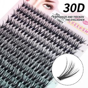 280 PCS Individual Lashes Cluster DIY Lash Clusters 10D 20D 30D 40D D Curl 9-16mm Cluster Lashes DIY Individual Eyelashes Lashes (Color: 30D 0.07 Thickness, Curl, Length: D, 10mm)