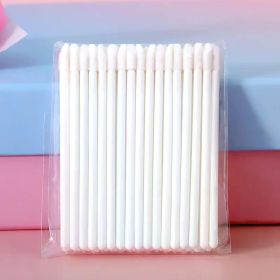 100PCS Disposable Lip Brush Women Accessories Wholesale Lipstick Gloss Wands Applicator Perfect Best Make Up Hotting makeup (Handle Color: white 50pcs)