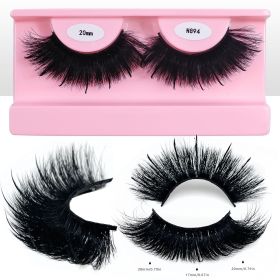 REDSIREN Faux Mink Lash Spikes Wispy Thick Natural Full Strip Lashes New Makeup Fluffy Mink Eyelashes (Color: 20mm N894)