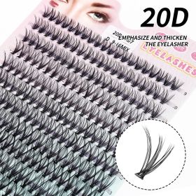 280 PCS Individual Lashes Cluster DIY Lash Clusters 10D 20D 30D 40D D Curl 9-16mm Cluster Lashes DIY Individual Eyelashes Lashes (Color: 20D 0.07 Thickness, Curl, Length: C, 10mm)