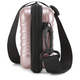 Clarissa Mini Crossbody Suitcase (Color: Pink)