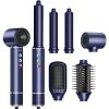 Professional Hair Dryer Brush 110000RPM High Speed Hair Dryer 5 In 1 Hair Styler Hot Air Brush Negative Ions Blow Dryer Brush Automatic Curling Iron A