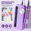 35000RPM Electric Nail Drill Machine Professional Nail Drills for Gel Nails Polish Rechargeable Portable Nail File Manicure Tool