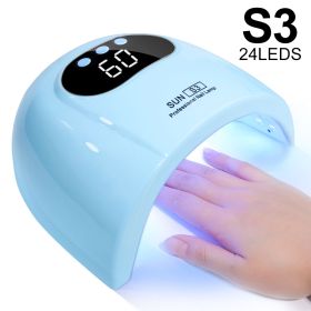 UV Nail Lamp, UV Light For Gel Nails LED Nail Dryer With 3 Timer, Smart Sensor, LCD Display Fast Curing Gel Nail Polish Nail Art Tools Manicure Access (Color: Blue)